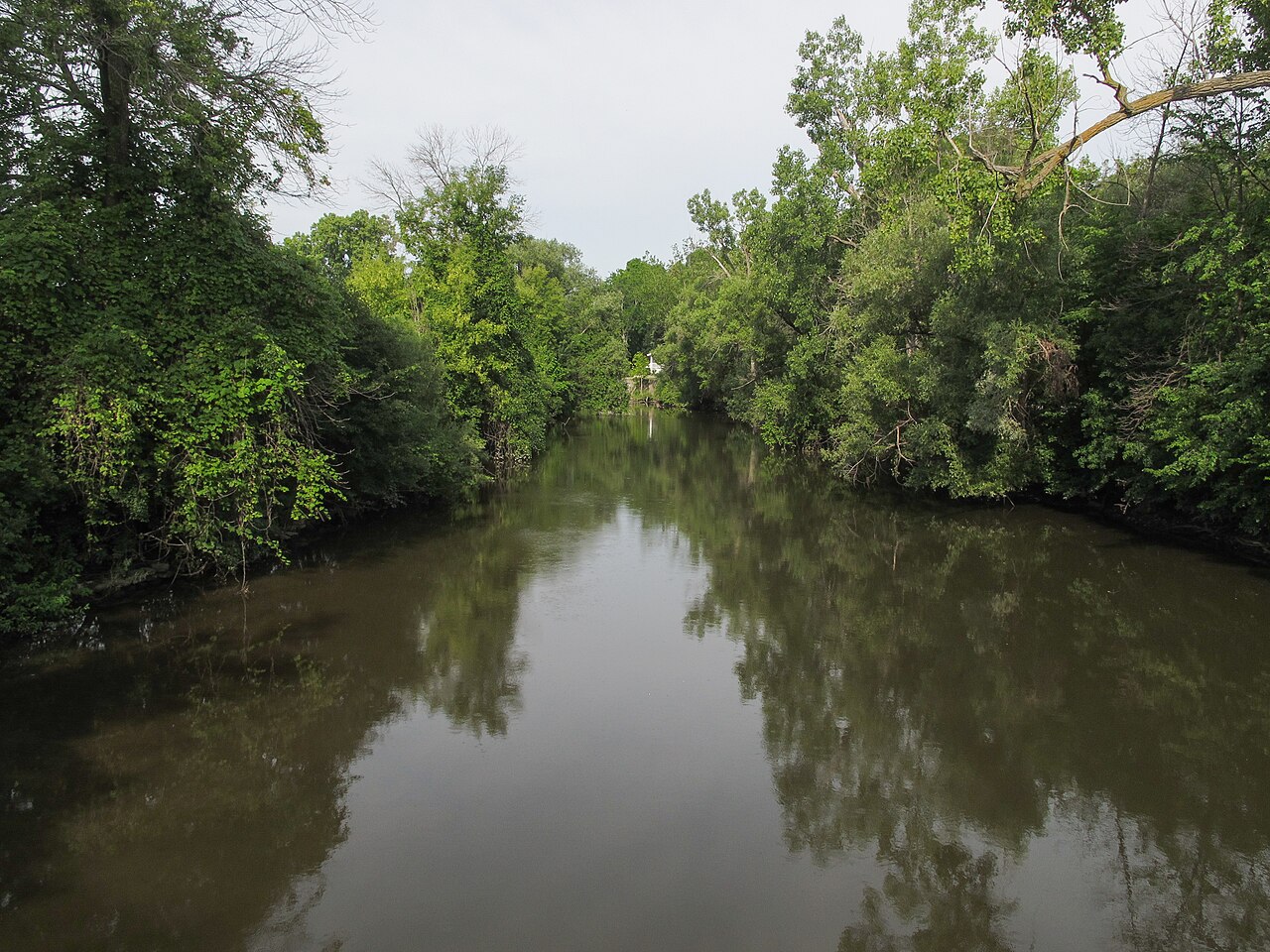 Pine River viewed from the Alma River Walk